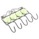 Green Round Ceramic Floral Tiles Hooks Online
